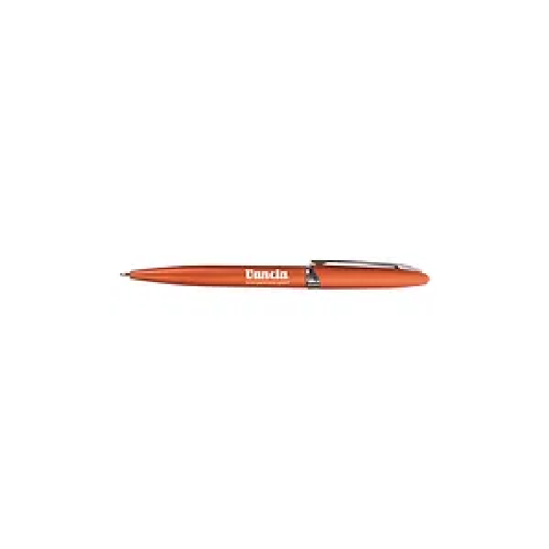 Stylo Modèle Sobre - bille noire - corps plastique et clip métal - 13,3 cm_0