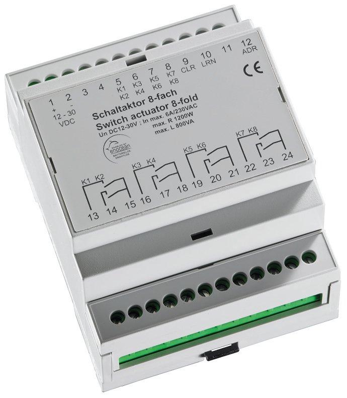 Récepteur radio EnOcean à 4 sorties - Protocole ASB Bus - Montage rail DIN - IP30_0