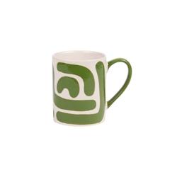 Mug Lulli vert 25 cl x6 -  Rond Grès Table Passion 13x8 cm - vert Grès 3106232080340_0
