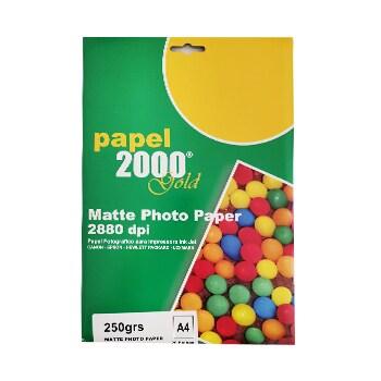 OEM InkJet 2000 A4 250gr Papier Photo Mat - 20 Feuilles - 5603013009043_0