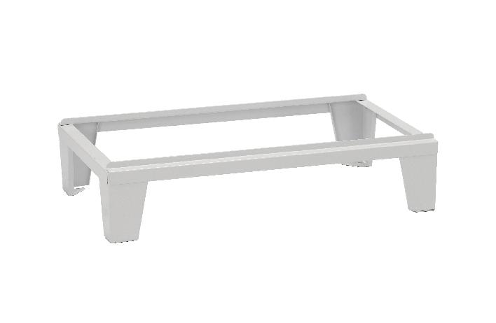 SOCLE PIEDS GRIS POUR VESTIAIRE INDUSTRIE SALISSANTE 2 COLONNES L = 80 CM - MANUTAN COLLECTIVITÉS