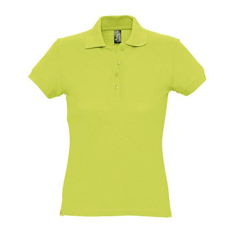 POLO PERSONNALISABLE FEMME EN COTON MAILLE PIQUÉE 170 VERT POMME