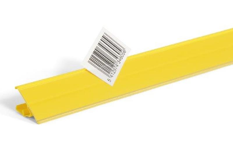 Porte étiquette adaptable TEGOMETALL - 40 x 990 - Blanc pur RAL 9010_0