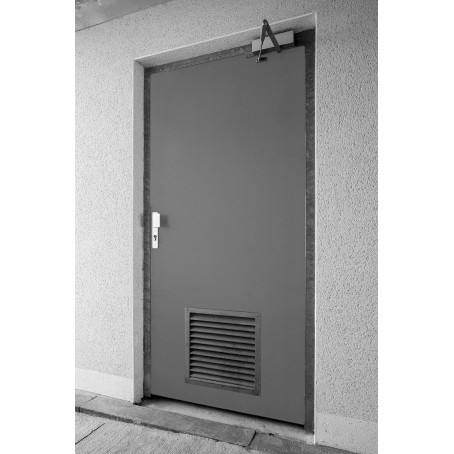 Porte de service industrielle - 1 ou 2 vantaux - Simple ou double peau - PV thermique et acoustique 39dB_0