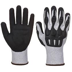 Portwest - Gants anti impact TPV résistant à la coupure Gris / Noir Taille 10 - 5036146011230_0