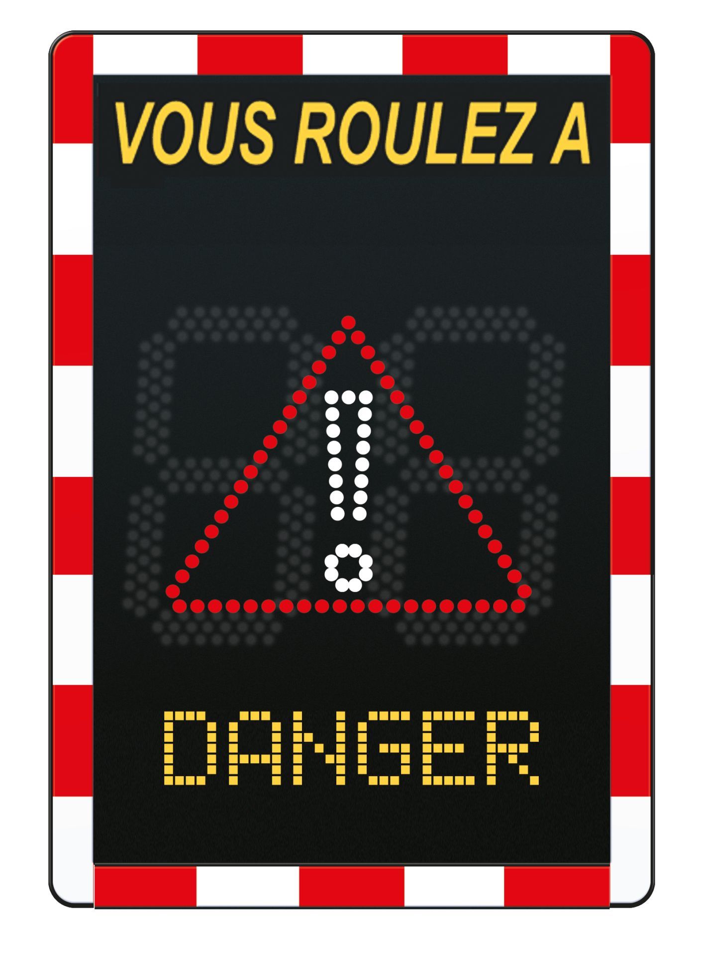 Radar pédagogique :  3 couleurs d'affichages, 2 textes -Viais lite Texte EP/230v_0