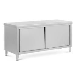 Royal Catering - Royal Catering Meuble bas en inox avec double ouverture ECO 180 x 70 cm 500 kg - Caisson de cuisine Meuble cuisine bas avec plan - in_0