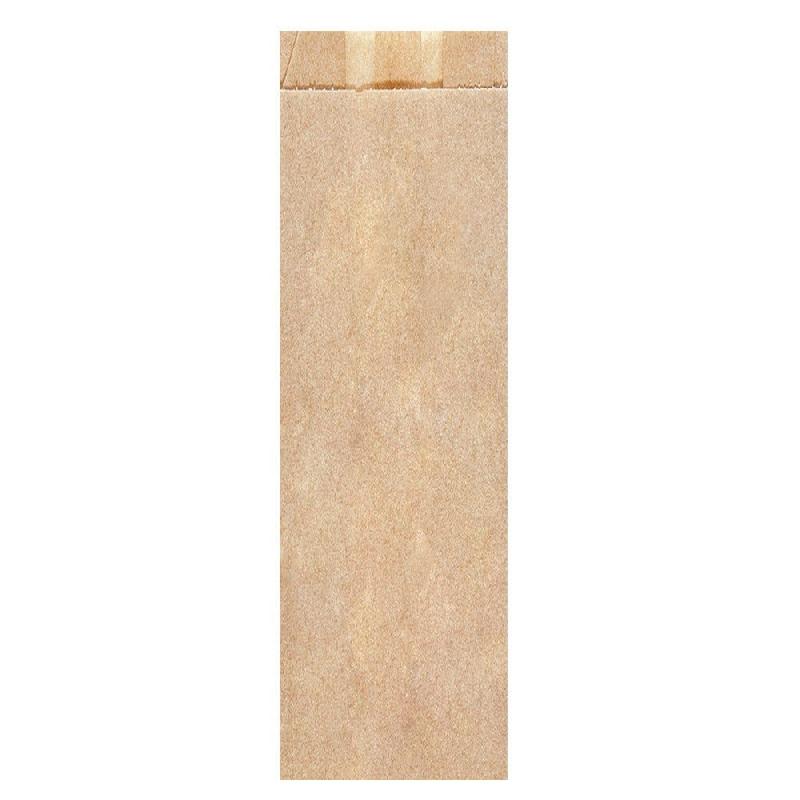 Sac à pain kraft 14+9x46cm naturel - par 500_0