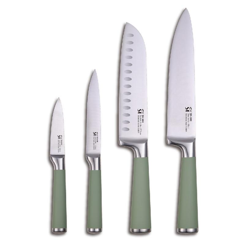 San Ignacio - Ensemble de 4 couteaux en acier inoxydable Moods - vert inox Q4562_0