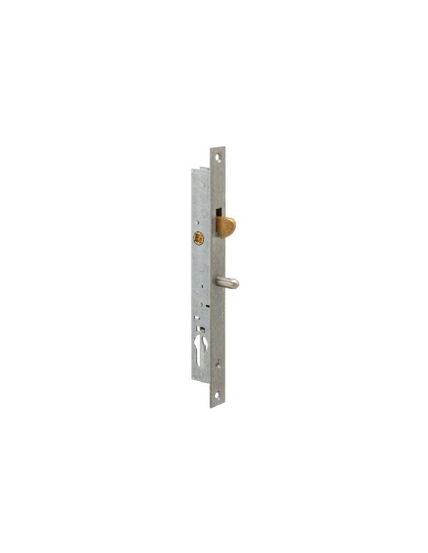 SERRURE MONOPOINT À LARDER CYLINDRE EUROPÉEN PROFIL ÉTROIT À MENTONNET SÉRIE 29 LARGEUR 25MM - METALUX - F129250000
