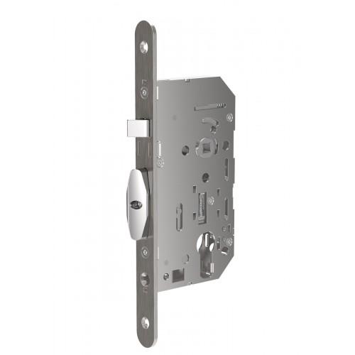 SERRURE À LARDER D'URGENCE D 469 DOUBLE FOUILLOT - RÉVERSIBLE - INOX VACHETTE