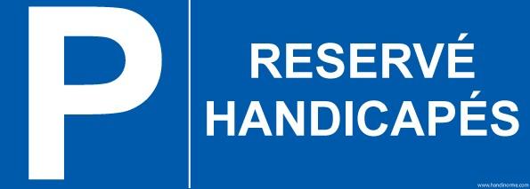 LOT DE 2 - RÉSERVÉ + LETTRE P - 210 X 75 - PVC