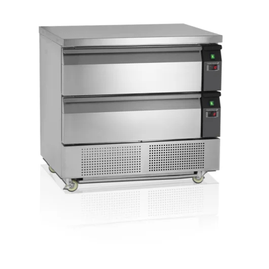 Soubassement réfrigéré 2 tiroirs GN 2/1- 102 litres TEFCOLD UD2-2_0