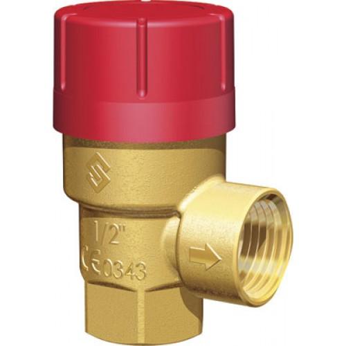 SOUPAPE DE SÉCURITÉ CHAUFFAGE PRESCOR ENTRÉE MÂLE 15/21 SORTIE FEMELLE 15/21 TARAGE 3 BAR 125 KW FLAMCO