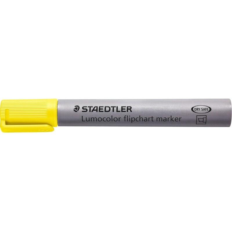 STAEDTLER Marqueur Lumocolor flipchart 356, pointe biseau 2,0-5,0 mm, encre jaune - 4007817073681_0
