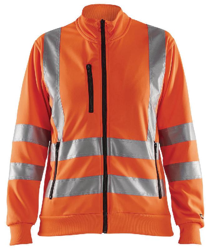 SWEAT ZIPPÉ HAUTE VISIBILITÉ FEMME TAILLE M - MANUTAN COLLECTIVITÉS