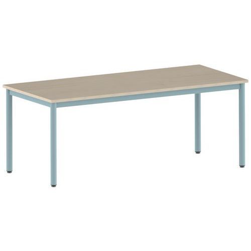 TABLE CARÉLIE 180 X 80 CM FIXE T5 STRAT ÉRABLE LAGON 6027 - MOBIDECOR