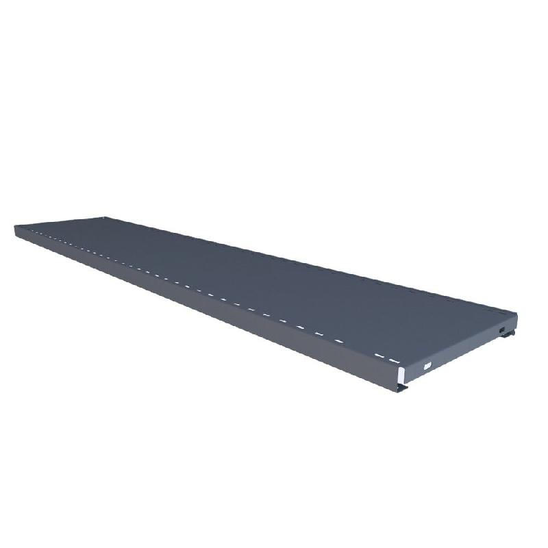 Tablette monobloc pour gondole GP25 anthracite L100xP20cm_0