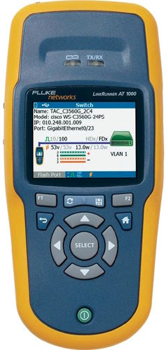 TESTEUR DE RÉSEAU GIGABIT ETHERNET AVEC TEST AUTOMATIQUE