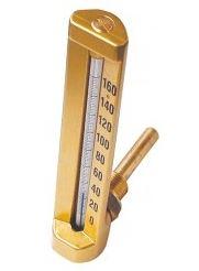Thermomètre industriel équerre TI150E - boîtier aluminium anodisé, capillaire en verre, précision 1%_0