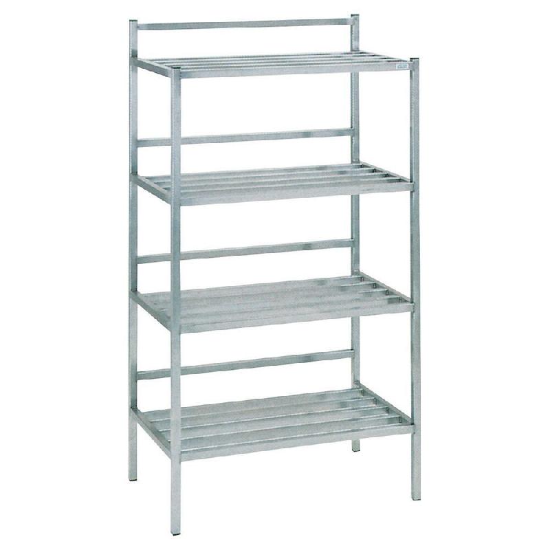 Tournus Equipement Casier à batterie en tubes soudés 4 niveaux longueur 1400 mm - 805705_0