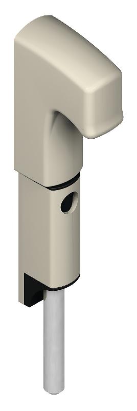 VERROU EN APPLIQUE DANAOS TIGE INOX LONGUEUR 167MM BLANC RAL9010 - LA CROISEE DS - DS6370-036