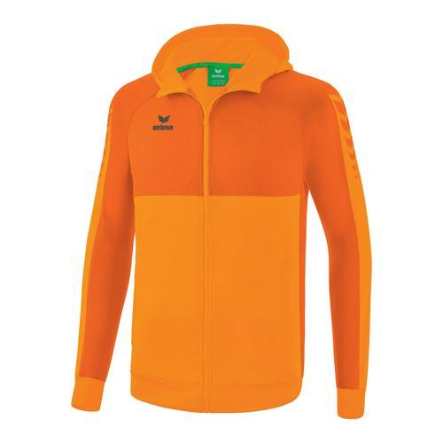 VESTE DE SURVÊTEMENT À CAPUCHE FEMME - ERIMA - SIX WINGS ORANGE/ORANGE