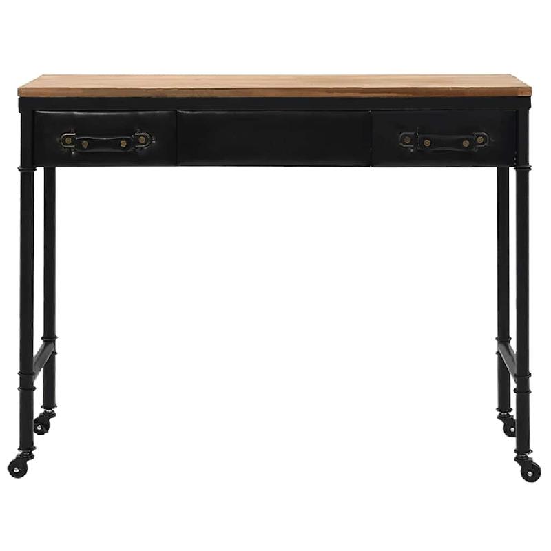 VidaXL Table console MDF et bois de sapin 100 x 33,5 x 80 cm Modèle Nova Scandinave - 245758_0