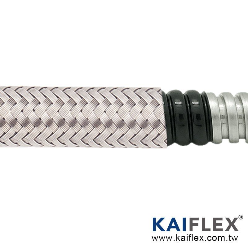WP-S1P2SB - Flexible métallique Kaiflex en acier inoxydable avec gaine PVC et tressage en acier_0