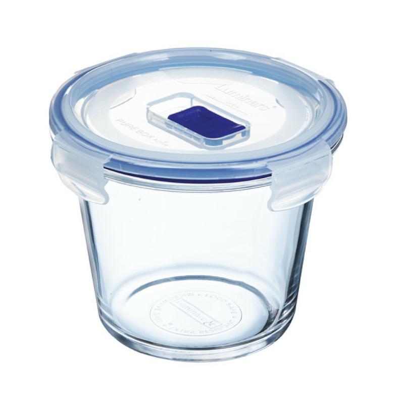 BOÎTE AVEC COUVERCLE ROND TRANSPARENT VERRE Ø 13,9 CM PURE BOX ACTIVE LUMINARC