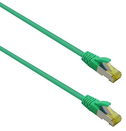 HELOS - Câble patch ultra flex S/FTP catégorie 6A - TPE vert - 0,5 m - Réf 263789_0