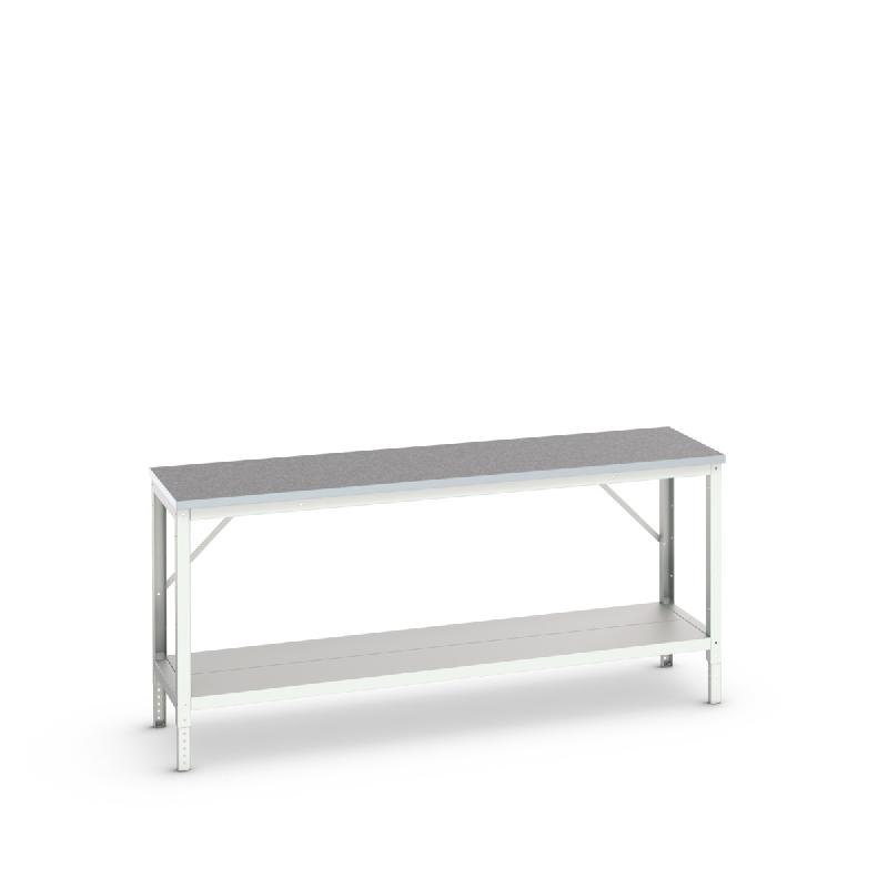 16922011.16 - Établi Verso avec ossature réglable, tablette et plateau ESD - 2000x600x780-930 mm_0