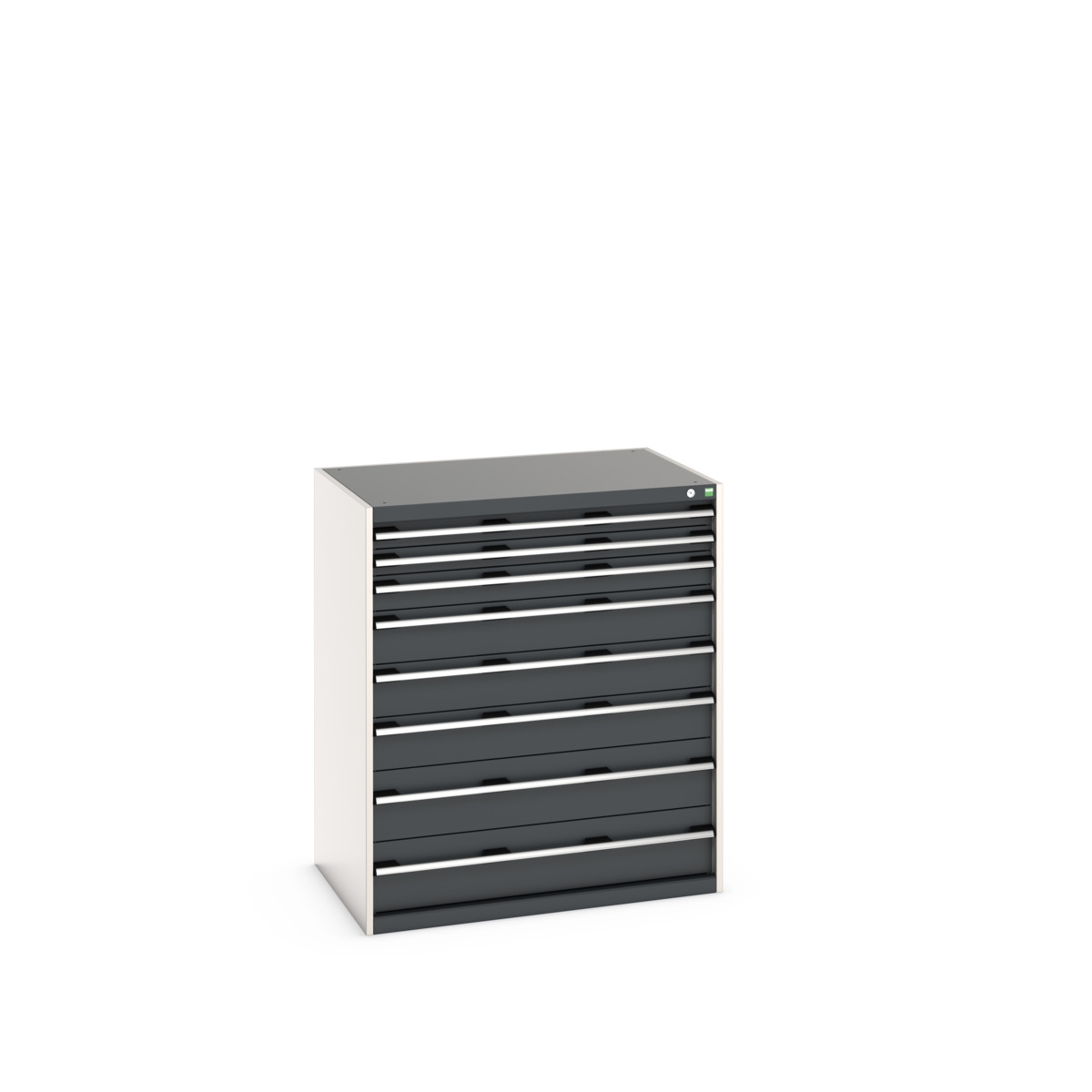 Armoire à tiroirs Cubio avec 8 tiroirs SL-10712-8.1 - 40029031 - acier renforcé, charge 1.5 tonne, tiroirs télescopiques_0