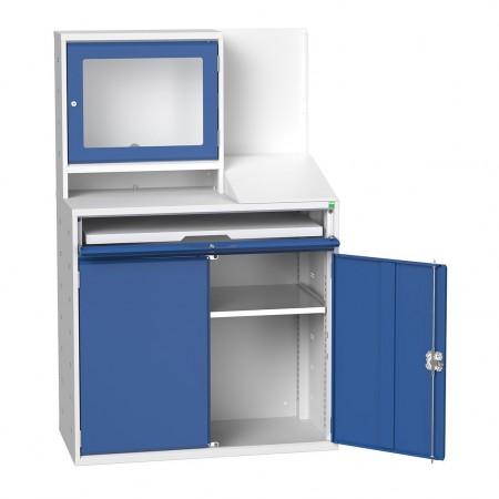 Armoire informatique double avec caisson de protection_0