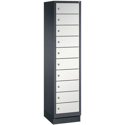 ARMOIRE PC 10 CASES AVEC SYSTÈME DE BRANCHEMENT INTERNE - CP