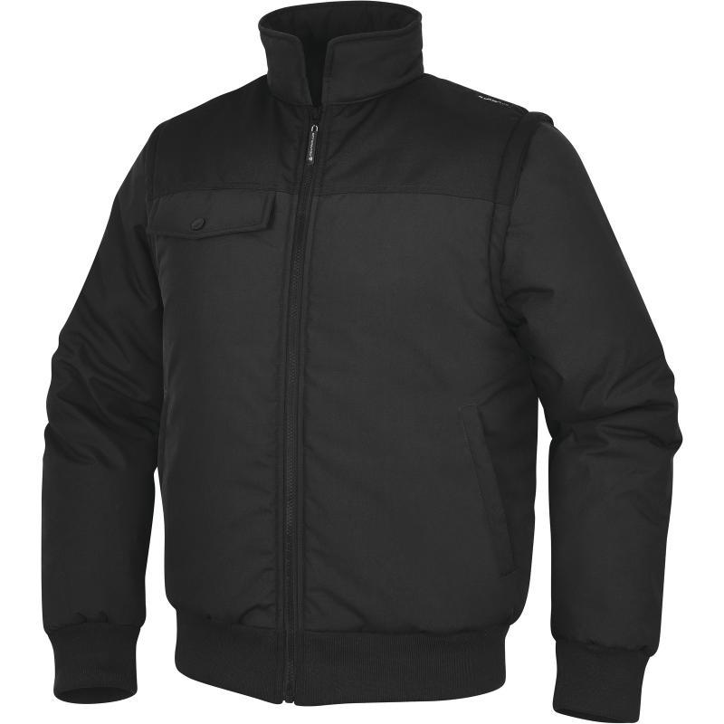 Blouson de travail manches amovibles polyester/coton - Newdelta2 - 2 en 1 avec doublure et isolation renforcée_0