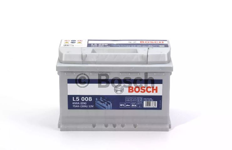 BOSCH - Batterie décharge lente 12V 75 Ah 650 A - Réf : 0092L50080_0