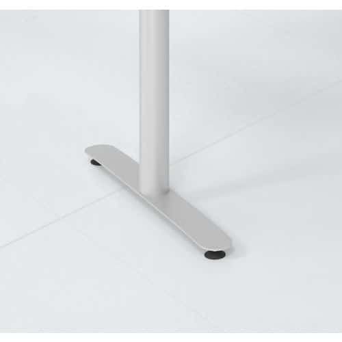 BUREAU ASSIS-DEBOUT SÉRIE XDLR-160X80CM-HÊTRE-BLANC - HAMMERBACHER