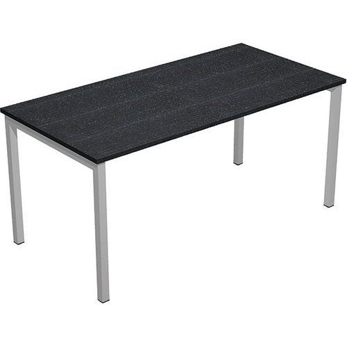 BUREAU DROIT À 4 PIEDS MÉTAL FAST 4 PIEDS - 120CM - NOIR