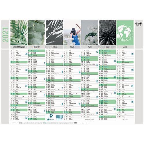 CALENDRIER BANQUE EQUOLOGY - 43X335 CM - QUO VADIS