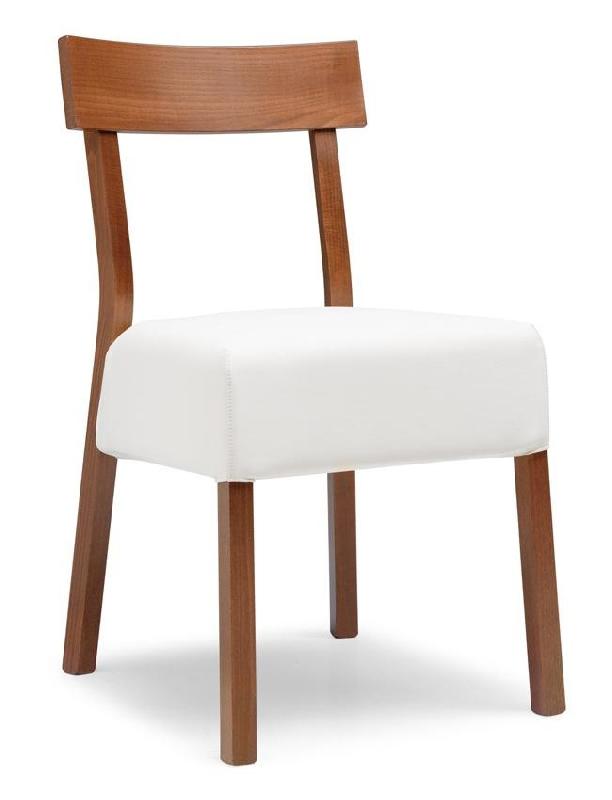Chaise Valere - Assise rembourrée - Bois teinte chêne clair/foncé, noyer clair/foncé, merisier clair/foncé, wengé, acajou_0