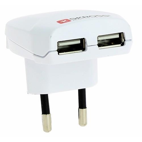 CHARGEUR USB DOUBLE PRISE 2100 MA SKROSS