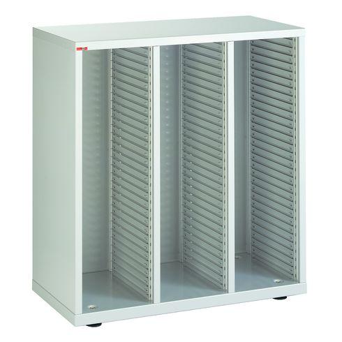 COMPTOIR 3 COLONNES CLEN À SERRURE BLANC