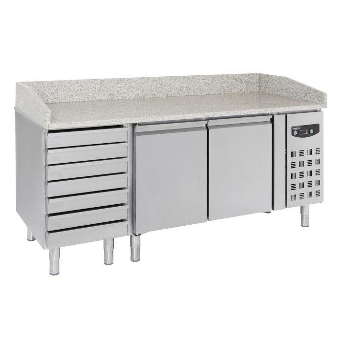 Comptoir à pizza 2 portes 7 tiroirs COMBISTEEL 7950.0042_0