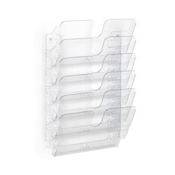 Durable Distributeur de prospectus Flexiplus 6 A4 horizontal, 1 kit, art. No. Nr. 1700014401 - transparent plastique 1700014401_0
