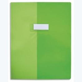 ELBA PROTÈGE-CAHIER EN PVC LUXE CRISTAL LISE ÉPAISSEUR 25/100È FORMAT A4 VERT
