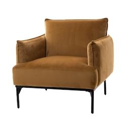 Fauteuil Marco -  Marron Autre Tissu Amadeus 77x74 cm - marron 3520071866062_0