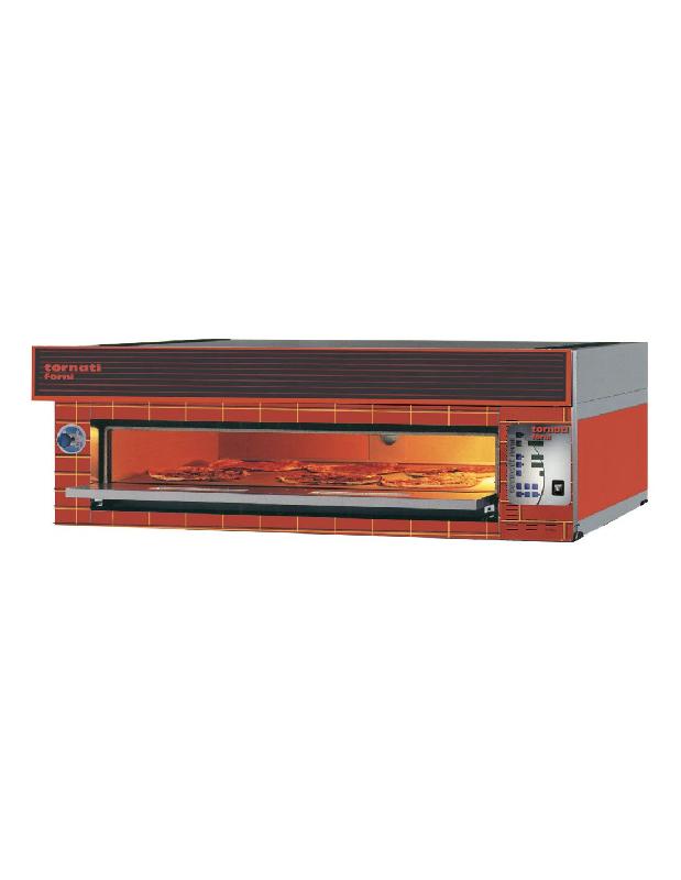 Four à pizzas - 12 pizzas, superposable, façade brique et inox - EURO129_0