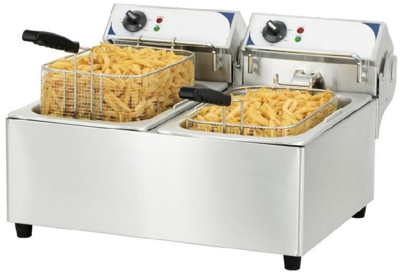 Friteuse électrique 2x10l d'huile_0