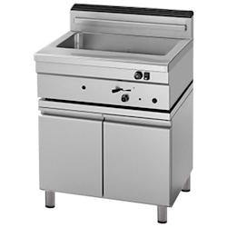 Friteuse de patisserie à gaz 20 litres, armoire 2 portes - 700x580x900 mm - 12 Kw - 3900816P Eurast - inox 3900816P_0